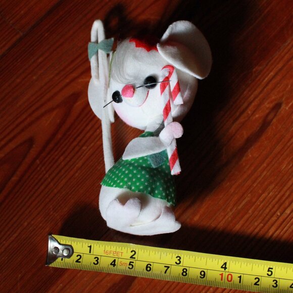 Antique Jestia Handmade Mouse Christmas Ornament - Picture 9 of 9